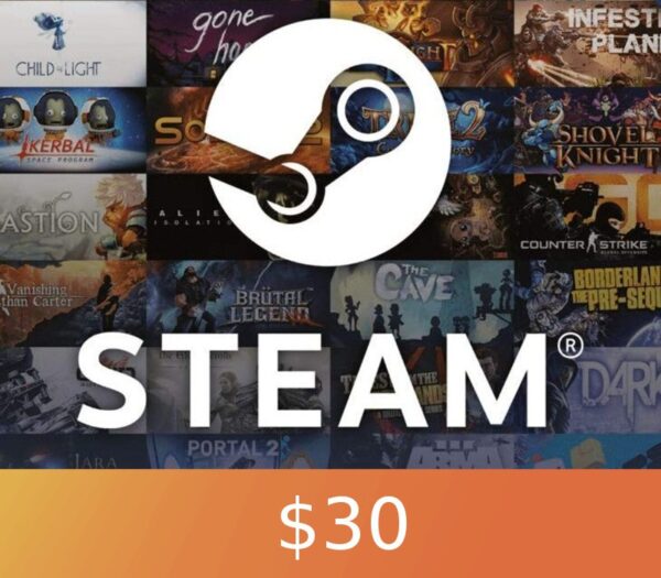 Steam Gift Card $30 Global Activation Code Others 2024-07-27