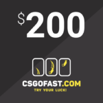 CSGOFAST 200 Fast Coins Gift Card