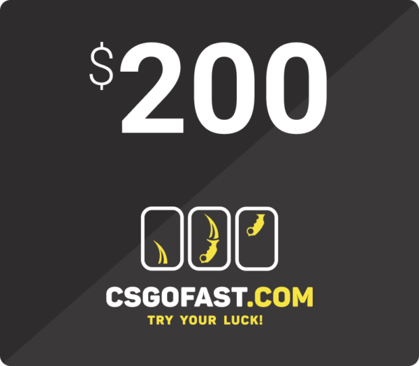 CSGOFAST 200 Fast Coins Gift Card Others 2025-01-12