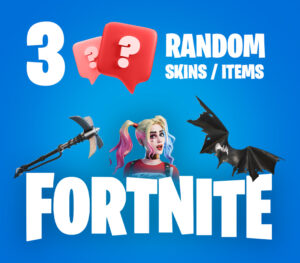 3 Random Fortnite Skins / Items Epic Games CD Key Action 2024-09-19