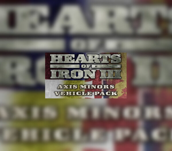 Hearts of Iron III – Axis Minors Vehicle Pack DLC Steam CD Key Strategy 2024-04-20