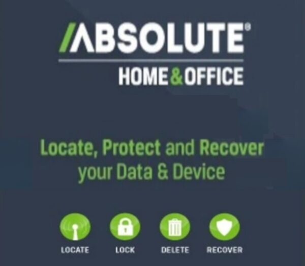 Absolute Standard Home & Office (Locate, Protect and Recover your Data & Device) Key (1 Year / 1 Device) Software 2024-09-21