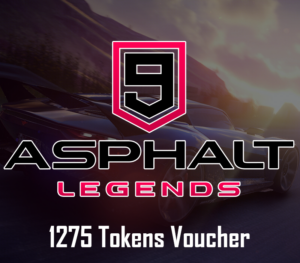 Asphalt 9: Legends – 1275 Tokens Reidos Voucher Racing 2024-09-20