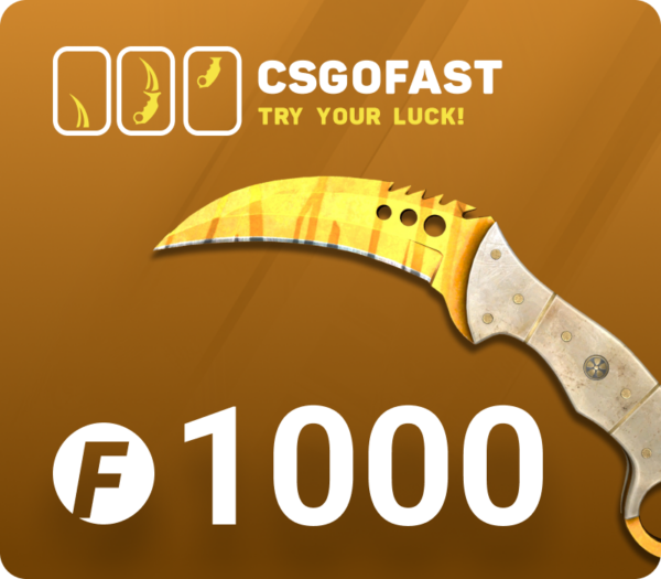 CSGOFAST 1000 Fast Coins Gift Card Others 2024-09-20