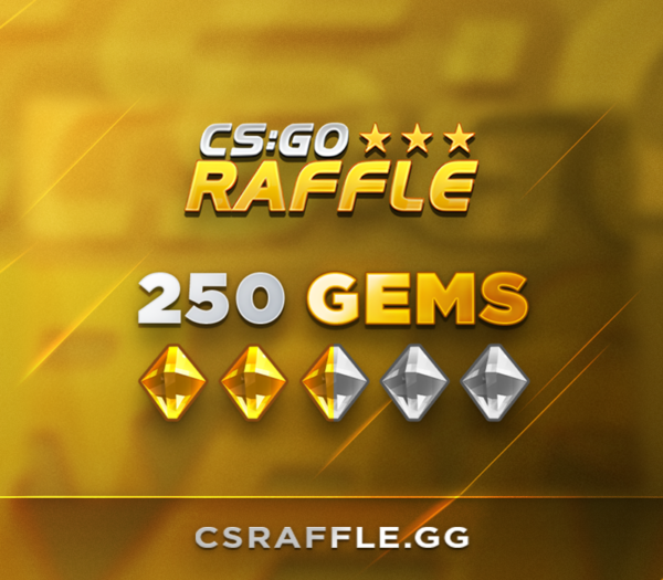 CSRaffle.gg – 250 Gems Gift Card Others 2025-01-31