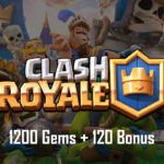 Clash Royale - 1200 Gems + 120 Bonus Reidos Voucher