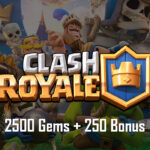 Clash Royale - 2500 Gems + 250 Bonus Reidos Voucher