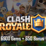 Clash Royale - 6500 Gems + 650 Bonus Reidos Voucher