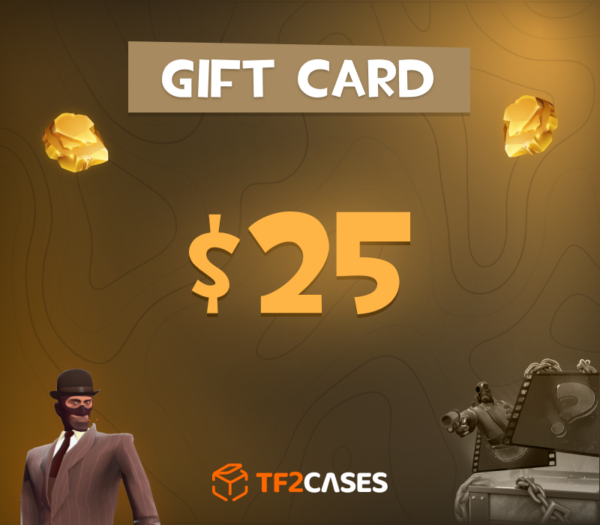 TF2CASES.com $25 Gift Card Others 2025-01-22