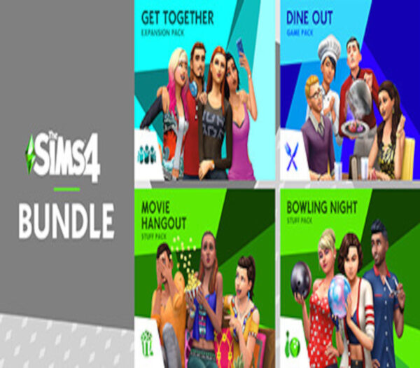 The Sims 4 Sims’ Night Out Bundle – Get Together, Dine Out, Movie Hangout Stuff, Bowling Night Stuff DLCs Origin CD Key Others 2025-01-22