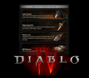 Diablo 4 - Crypt Hunter Pack DLC XBOX One / Xbox Series X|S CD Key