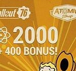 Fallout 76 - 2000 (+400 Bonus) Atoms XBOX One CD Key