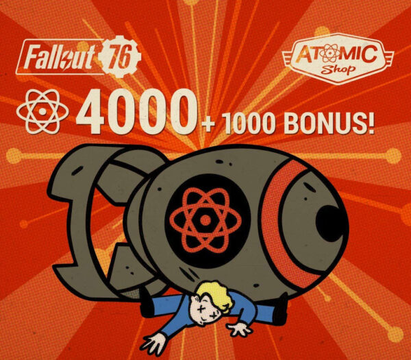 Fallout 76 – 4000 (+1000 Bonus) Atoms XBOX One CD Key Action 2024-11-19