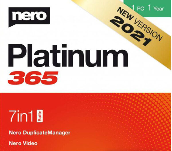 Nero Platinum 365 2021 Key (1 Year / 1 PC) Software 2024-12-03