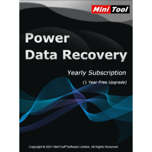 MiniTool Power Data Recovery Yearly Subscription (1 Year / 1 PC) Software 2024-07-01