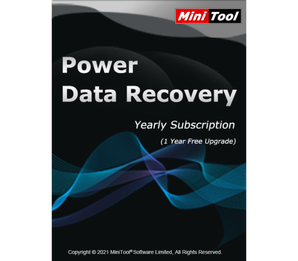 MiniTool Power Data Recovery Yearly Subscription (1 Year / 1 PC) Software 2024-04-25