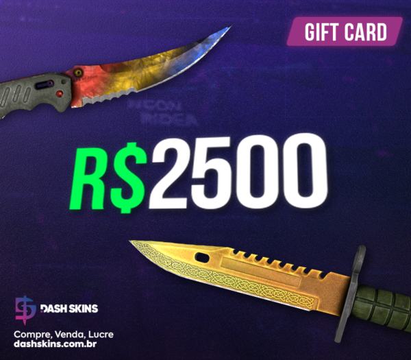 DashSkins R$2500 Gift Card Others 2025-01-15