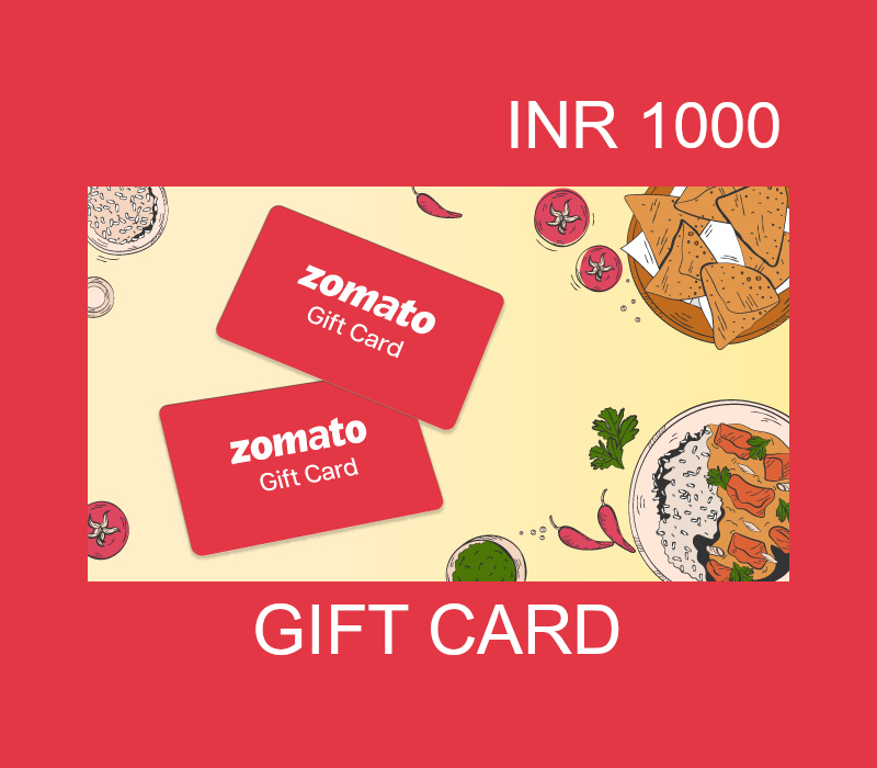 Zomato 1000 INR Gift Card IN