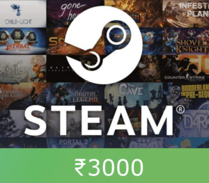 Steam Gift Card ₹3000 INR Global Activation Code Others 2024-07-27
