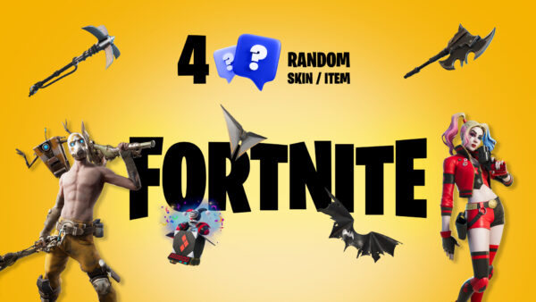 4 Random Fortnite Skins / Items Epic Games CD Key Action 2024-09-17